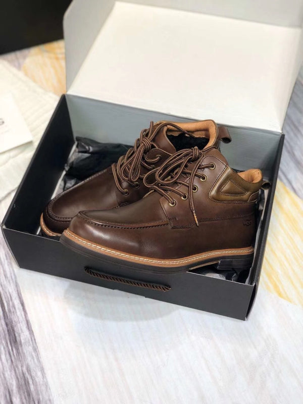Classic Chocolate Brown Leather Shoes