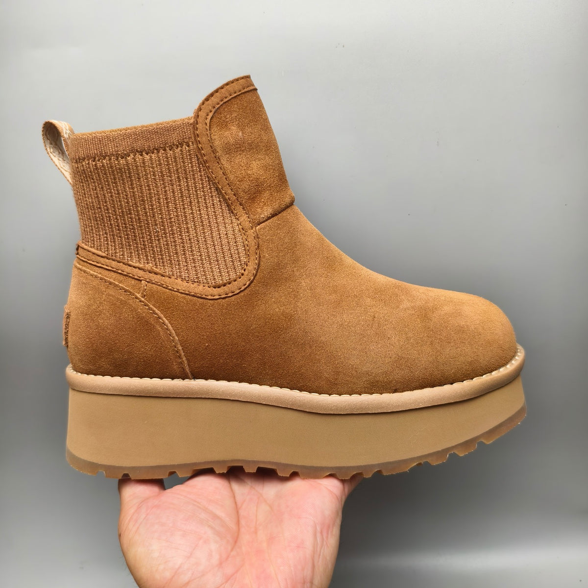 3258 Chestnut 5 cm Platform Casual Shoes