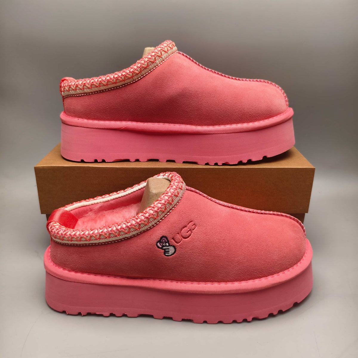2553 / 2130 Fuchsia Boho-Inspired Platform Casual Shoes
