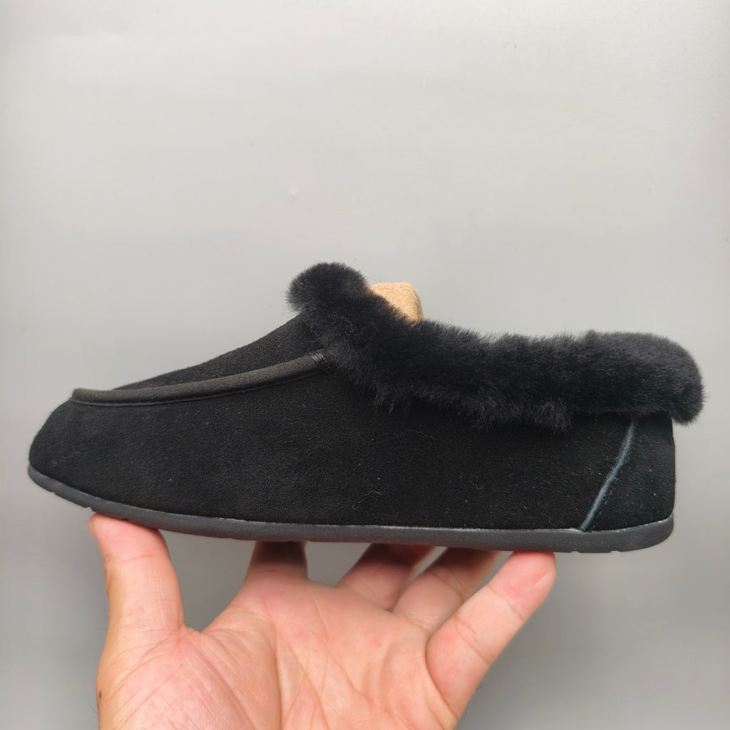 1391 Black Slip-On House Shoes
