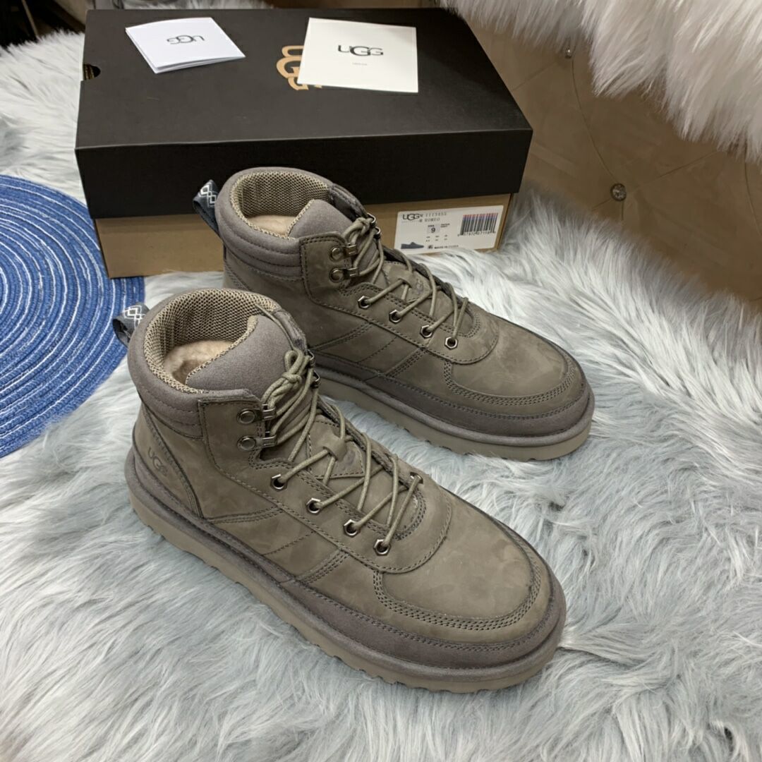2991 Grey Men's Lace-Up Casual Shoes