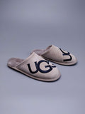 2593 Grey G-Letter Indoor Slippers