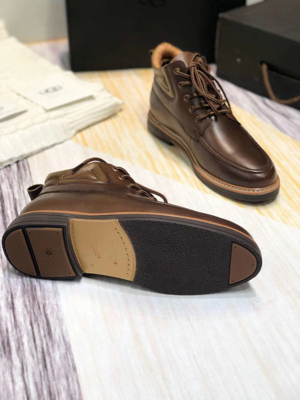 Classic Chocolate Brown Leather Shoes
