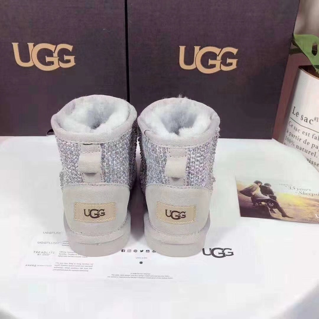 5854 Chic Grey Kids' Winter Boots