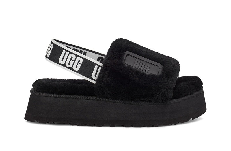 2258 Black Disco-Inspired Sandals