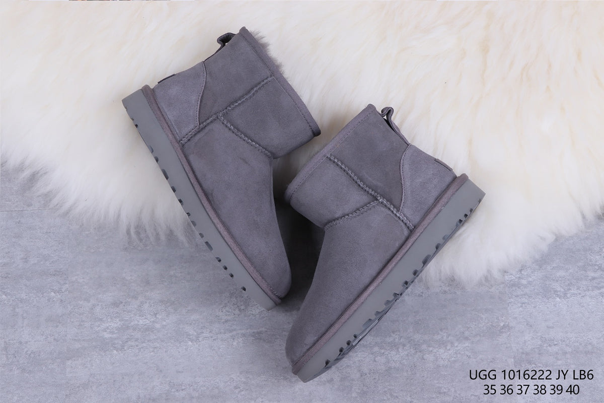 6222 Grey Classic Mini II Ankle Boots 2.0