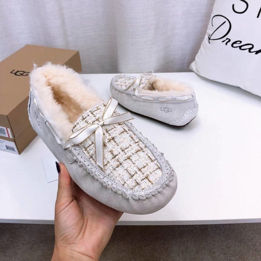 5623 Pearl White Chic Driving Loafers