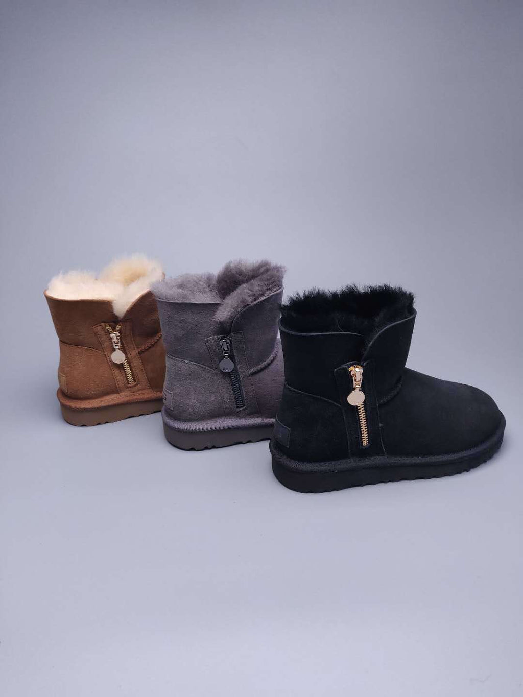 2481 Chestnut Side-Zip Ankle Boots
