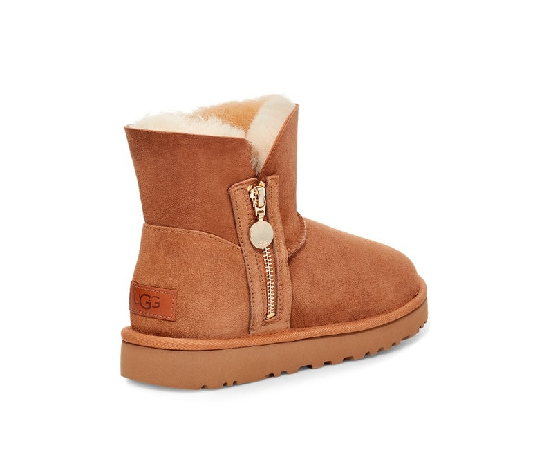 2481 Chestnut Side-Zip Ankle Boots