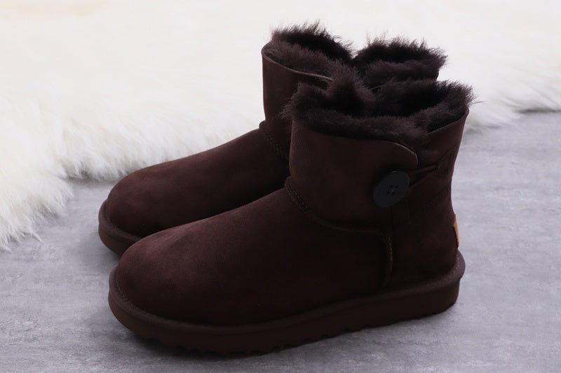 6422 Coffee Brown Women's Mini Bailey Button II Boots 2.0
