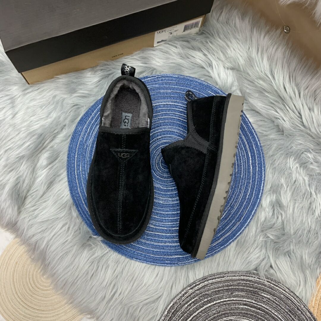 3455 Black Men's Slip-On Low-Top Shoes