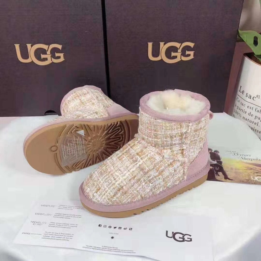 5854 Chic Pink Kids' Winter Boots