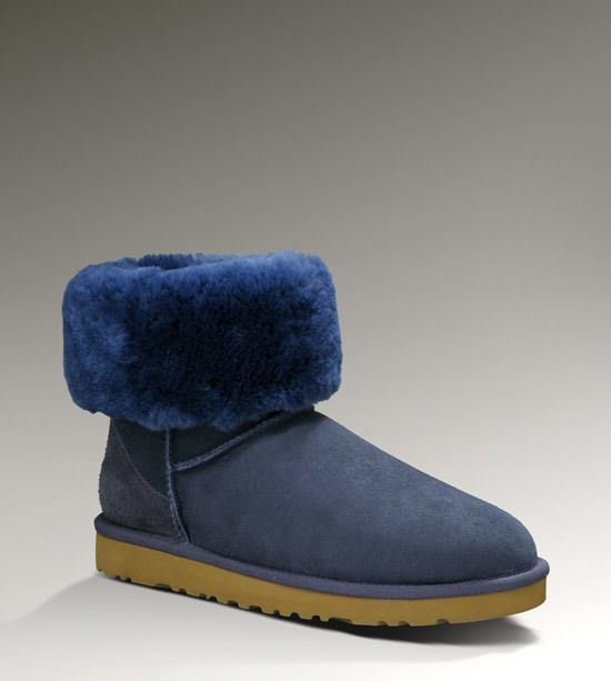 6223 Navy Blue Stain-Resistant Classic Short Boots