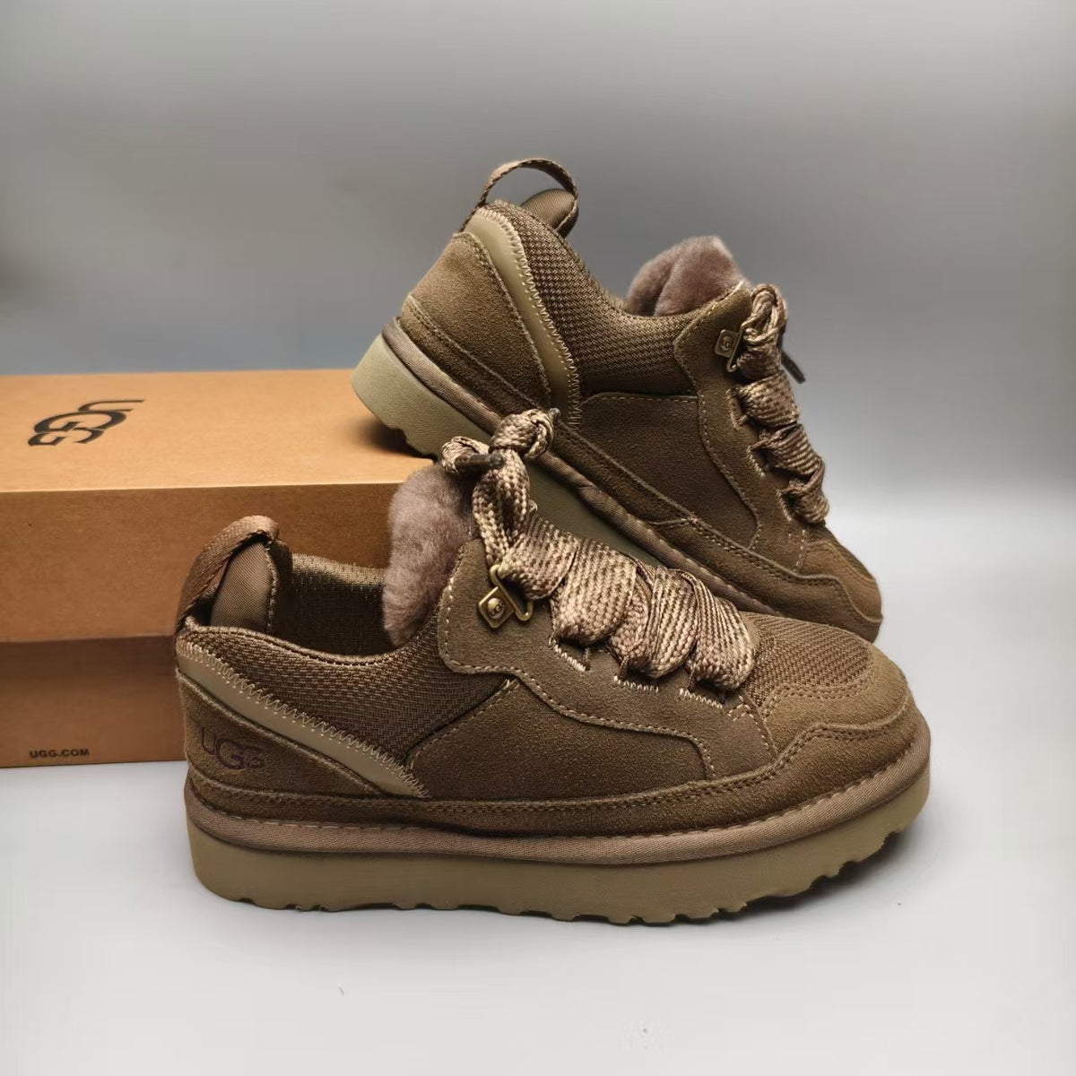 4032 Walnut Brown Unisex Mesh Casual Sneakers