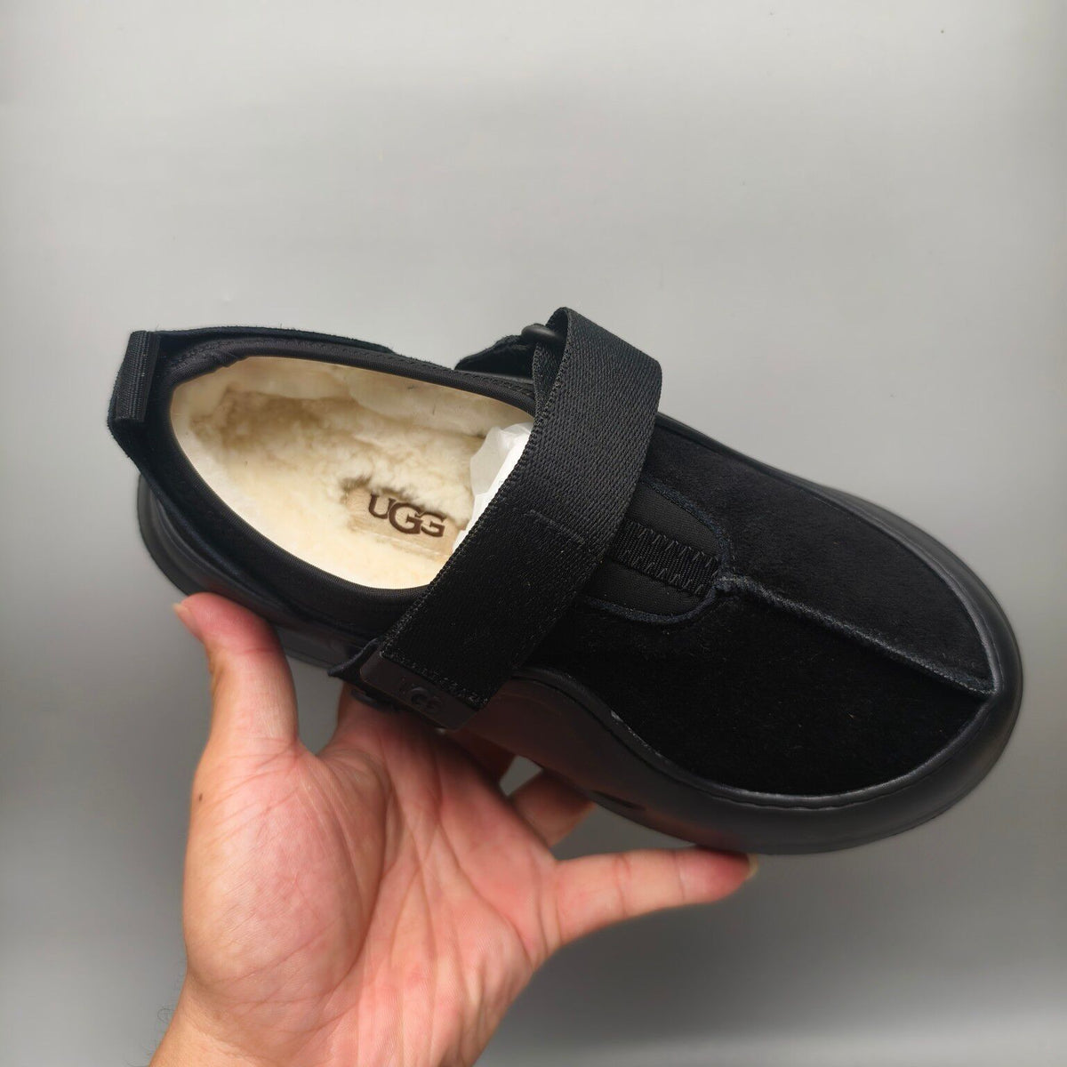 7550 Black Unisex Slip-On Casual Shoes