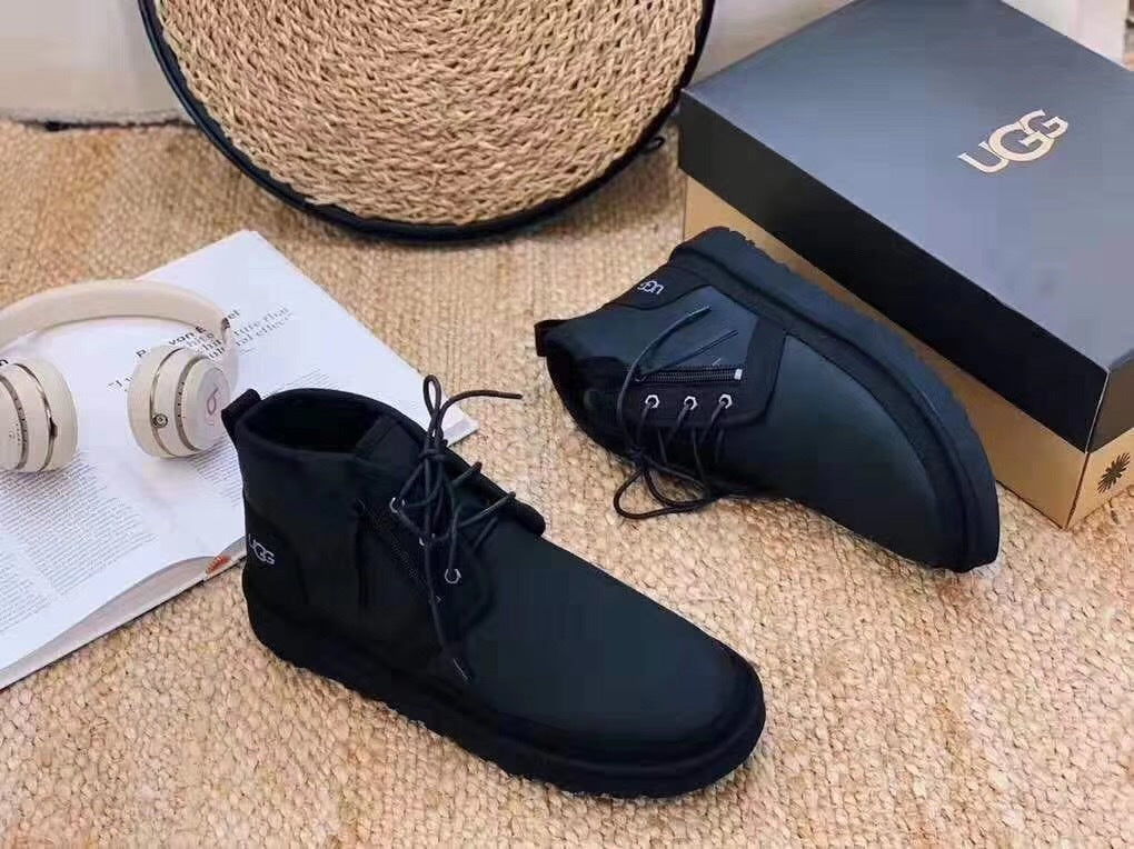 3883 Black Zip-Up Casual Shoes