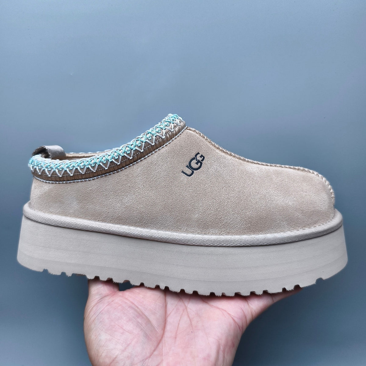 2553 / 2130 Beige Boho-Inspired Platform Casual Shoes