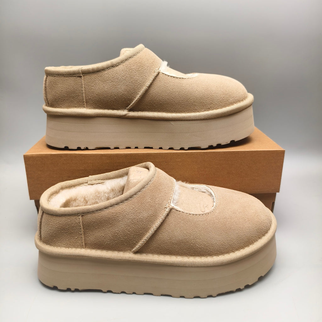 7612 Sand Platform Mary Jane Shoes