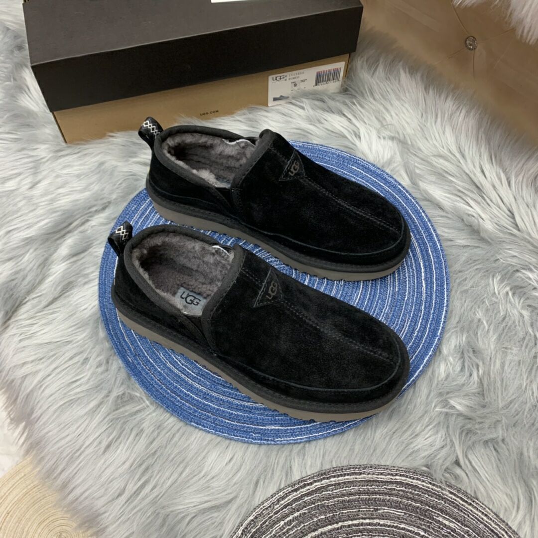 3455 Black Men's Slip-On Low-Top Shoes