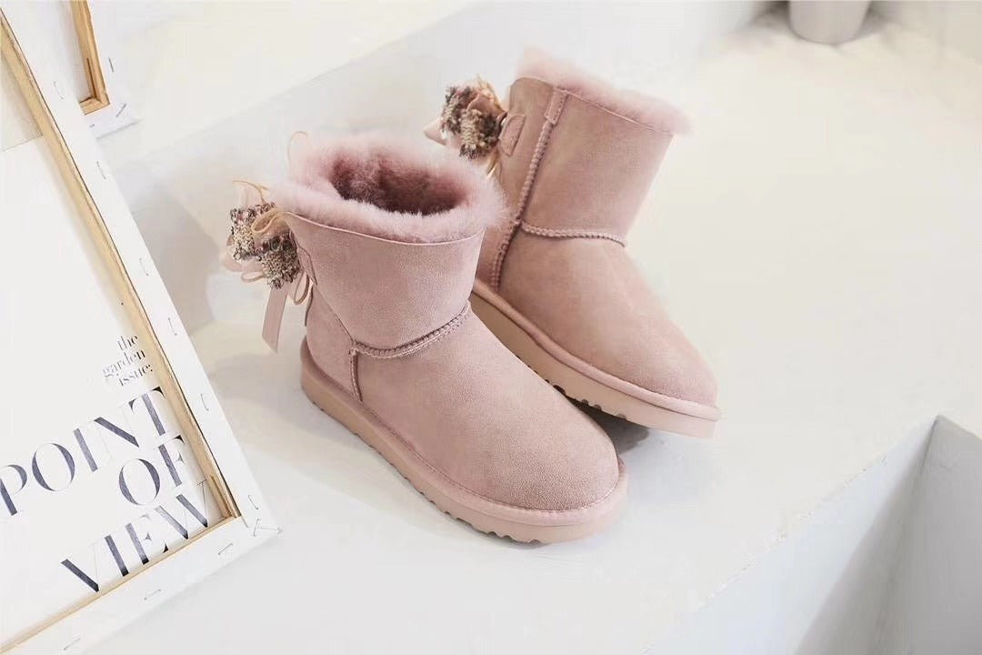 6503 Muted Pink 3-Way Winter Boots
