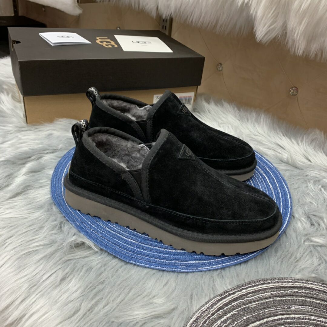 3455 Black Men's Slip-On Low-Top Shoes