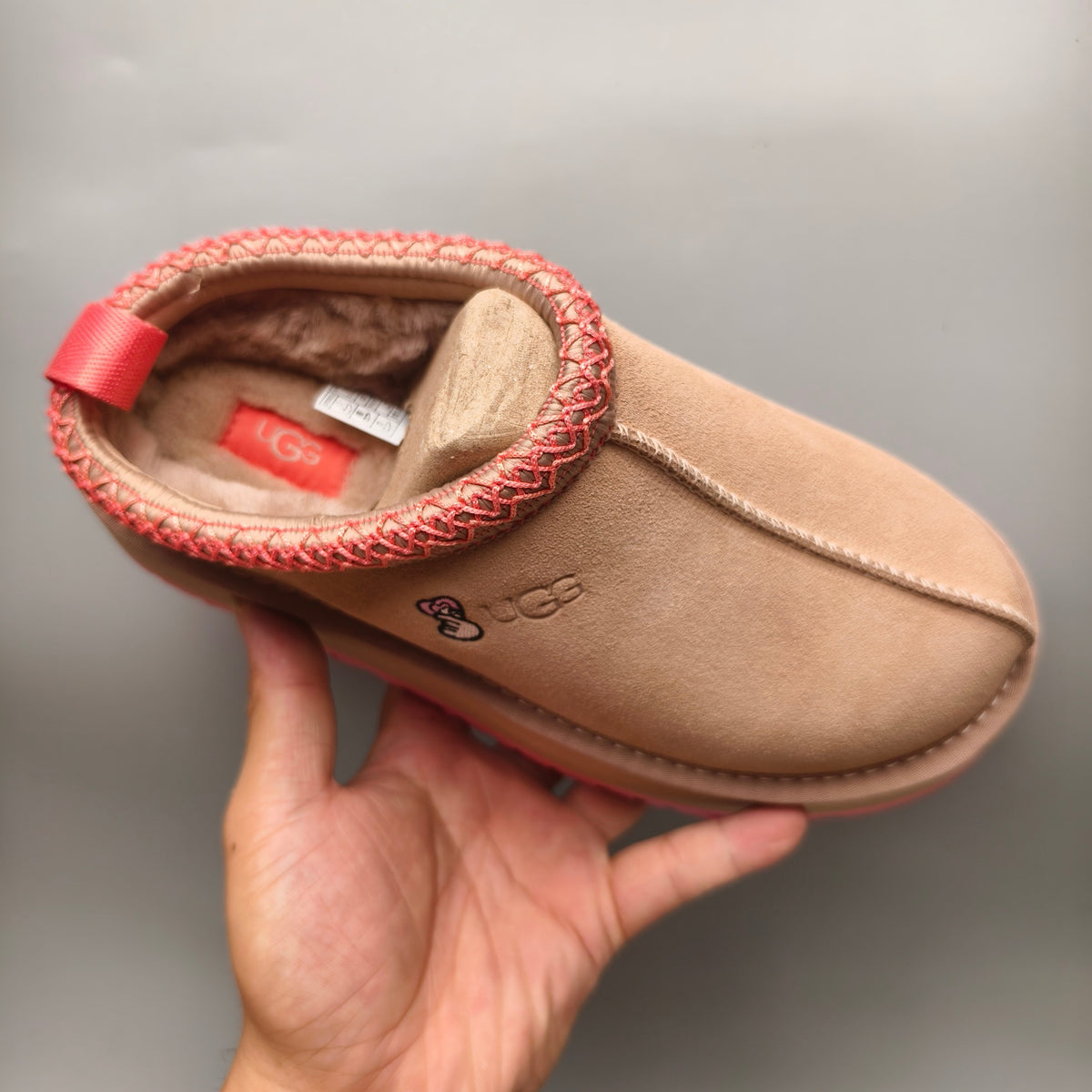 2553 / 2130 Pink Boho-Inspired Platform Casual Shoes