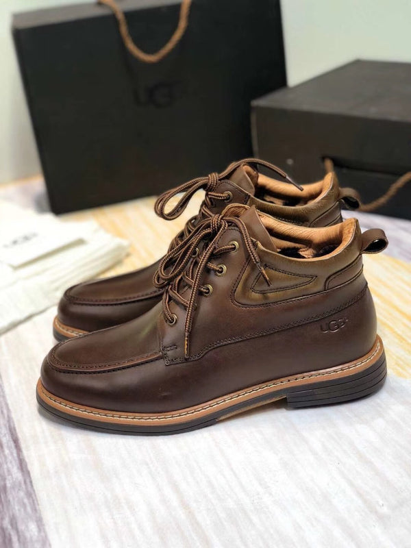 Classic Chocolate Brown Leather Shoes