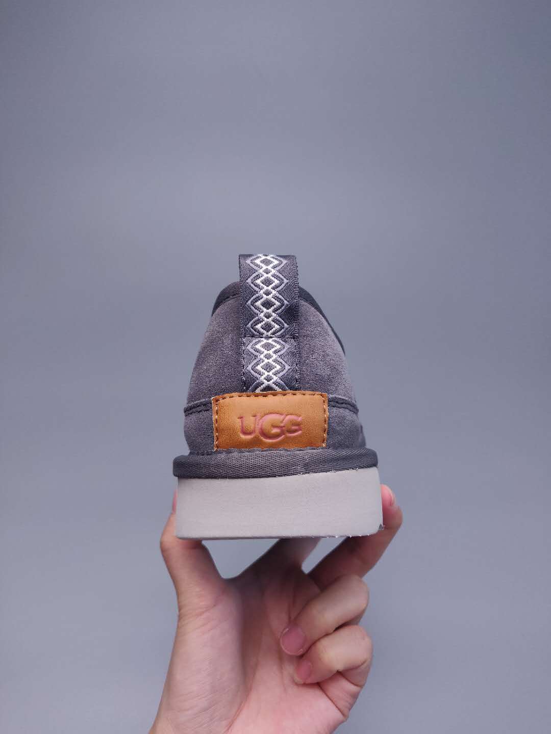 3455 Grey Men's Slip-On Low-Top Shoes