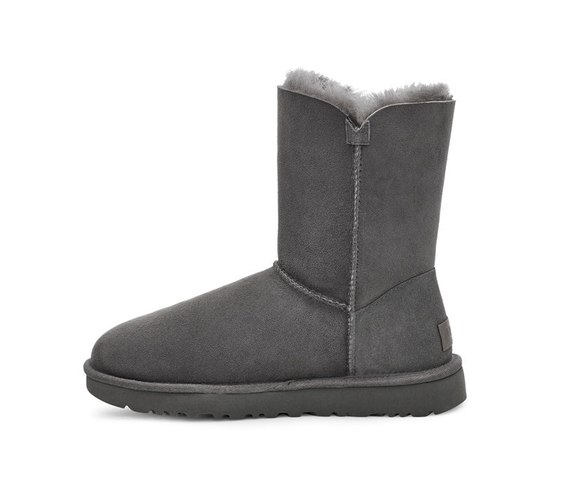 2480 Grey Side-Zip Mid-Calf Boots