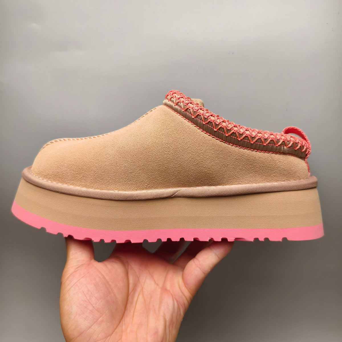 2553 / 2130 Pink Boho-Inspired Platform Casual Shoes