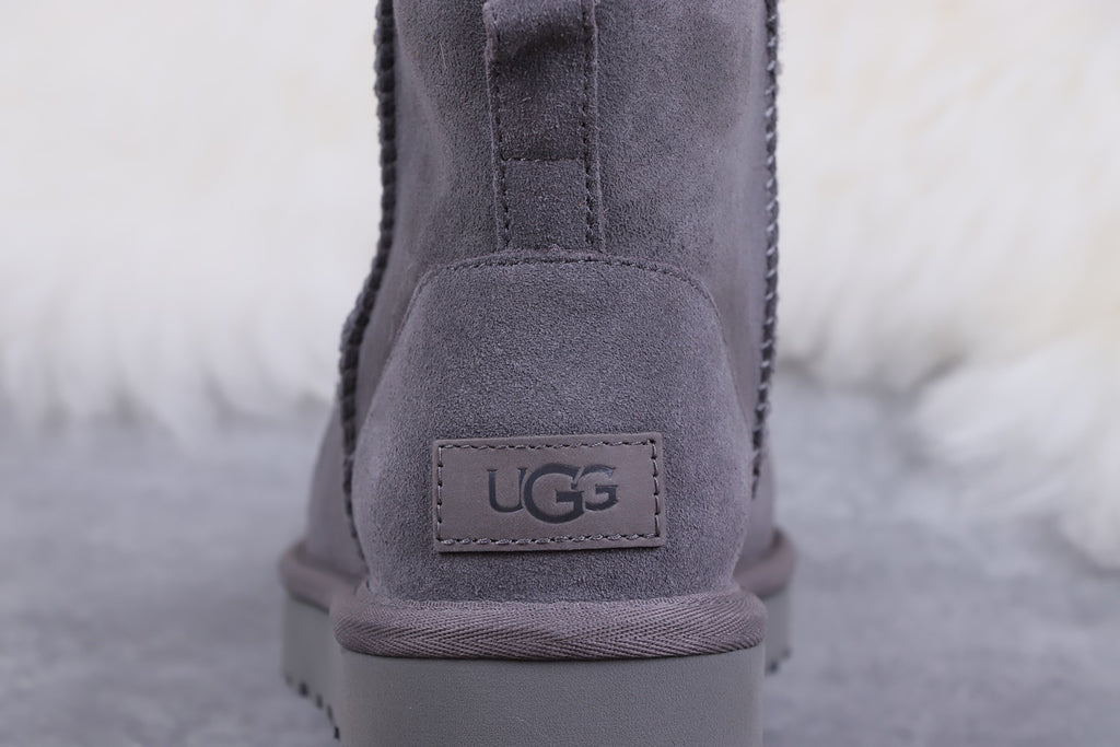 6222 Grey Classic Mini II Ankle Boots 2.0