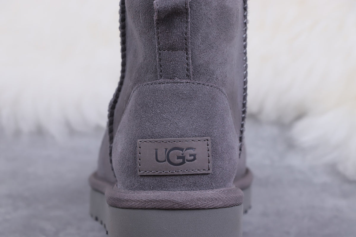 6222 Grey Classic Mini II Ankle Boots 2.0